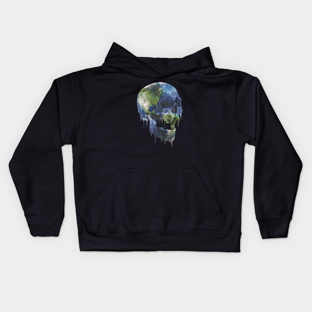 death on earth Kids Hoodie by jerbing